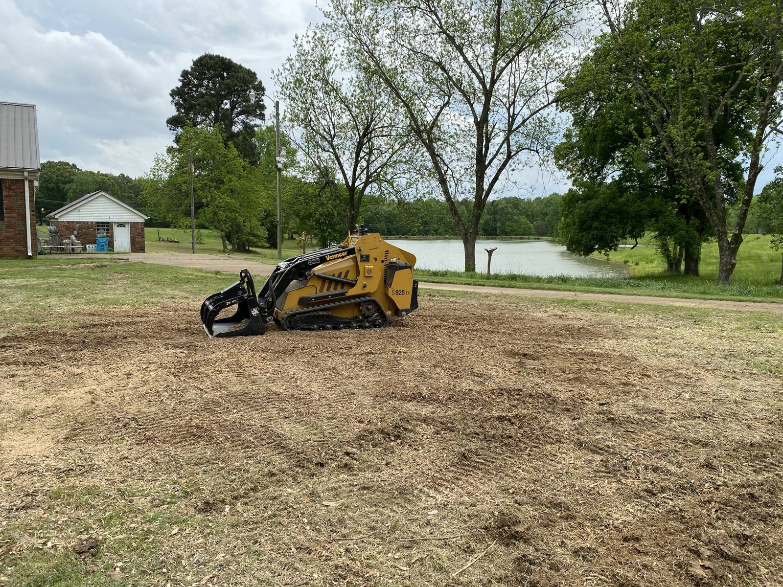 Stump grinding in DeSoto County, Mississippi by Hart Exterior Services, LLC